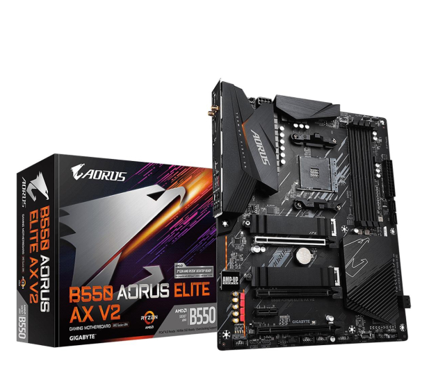 GIGABYTE Płyta główna Gigabyte B550 AORUS ELITE AX V2 B550 AORUS ELITE AX V2 B550 AORUS ELITE AX V2          - 639801 - zdjęcie